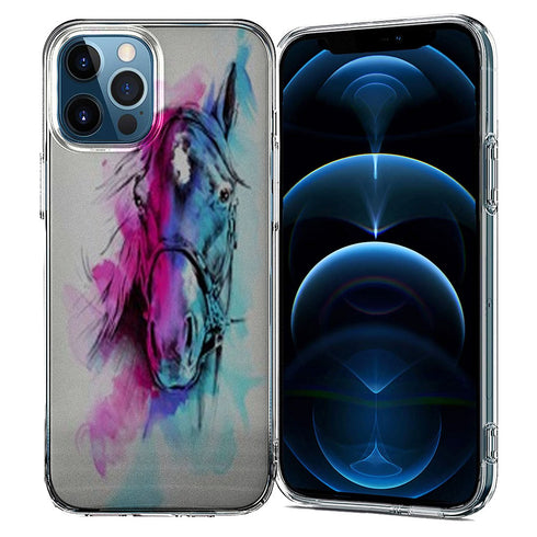 Coque iPhone 13 Watercolor Horse - IPHONE 13, Coque Silicone et Protections design
